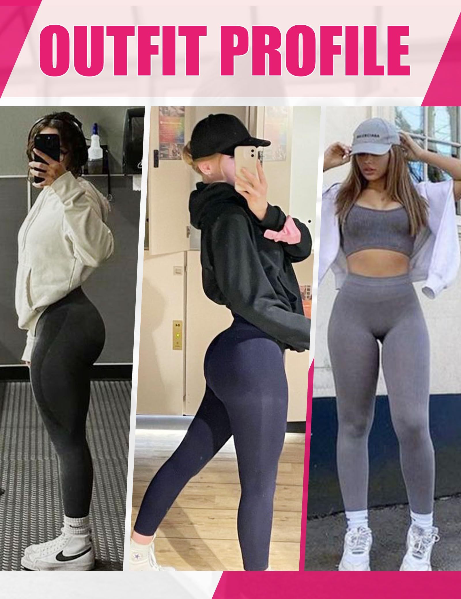 Leggings for Women - Cropped High-rise Seamless Plus size leggings